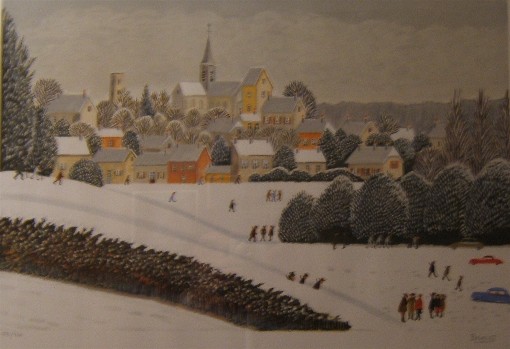 Fournisseur LITHOGRAPHIE  � Village naif sous la neige �, Grossiste LITHOGRAPHIE  � Village naif sous la neige �, Destockage LITHOGRAPHIE  � Village naif sous la neige �