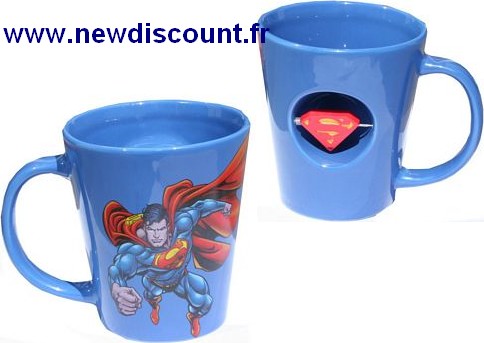 Fournisseur Mug 3 D Rotative Superman, Grossiste Mug 3 D Rotative Superman, Destockage Mug 3 D Rotative Superman