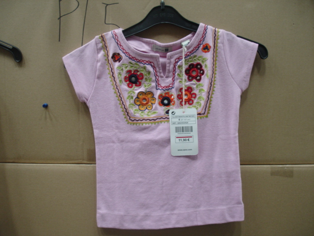 Destockage tee shert fille zara