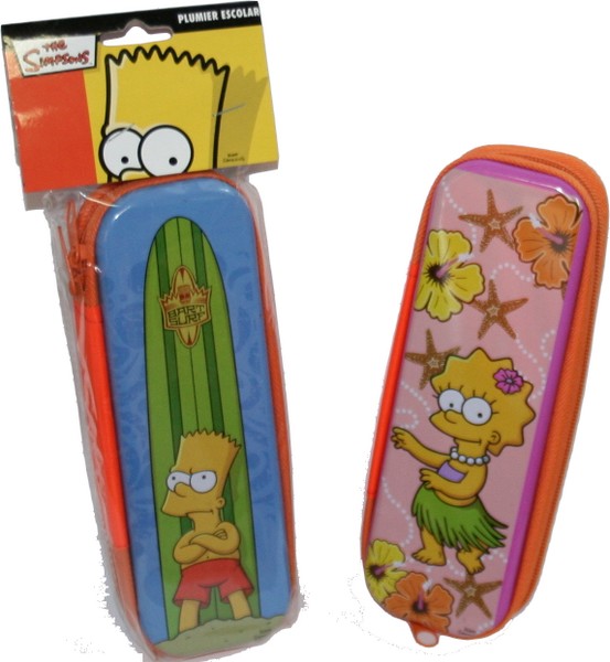 Destockage Plumier m�tal Simpsons garni