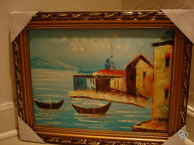 Fournisseur TABLEAU peinture toile HUILE Cadre bord de mer marin PAYSAGE 48x38, Grossiste TABLEAU peinture toile HUILE Cadre bord de mer marin PAYSAGE 48x38, Destockage TABLEAU peinture toile HUILE Cadre bord de mer marin PAYSAGE 48x38