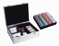 Destockage Malette poker de 200 jetons de 11,5g avec sabot
