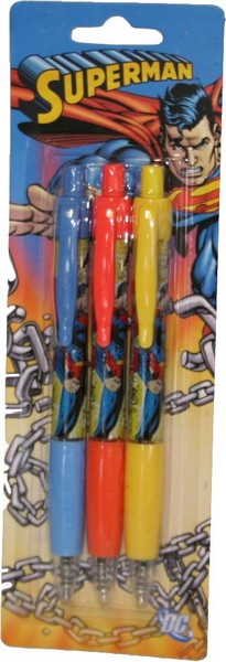 Destockage Blister de 3 stylos Superman