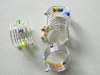 Destockage BAGUES SPIRALES ...0,12 CENTS/PIECE