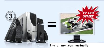 Destockage PC gamer 2 Go de RAM avec �cran � 785�