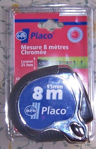 Destockage METRE RUBAN 8 M BPB PLACO PROFESSIONNEL