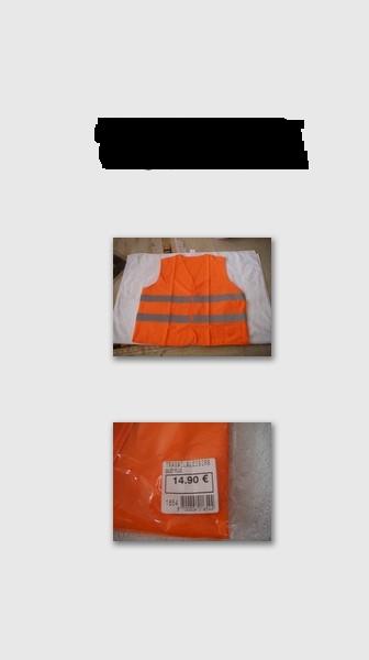 Destockage de gilet de signalisation 