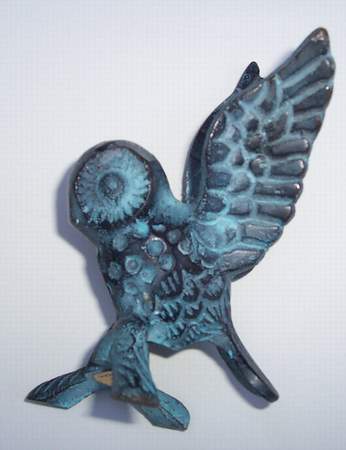 Destockage CHOUETTE BLEUE EN LAITON