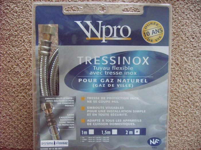Destockage LOT DE TUYAU FLEXIBLE BUTANE-PROPANE OU GAZ DE VILLE/NATUREL