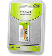 Destockage Pile rechargeable 9V Block 150mAH