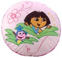 Destockage Coussin rond Dora  en velours