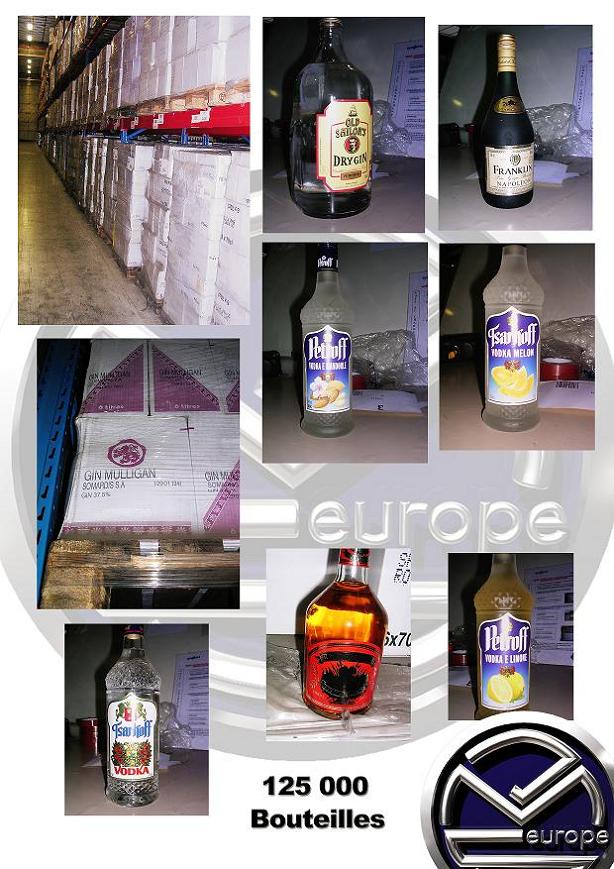 Destockage LOT DE 134 000 BOUTEILLES D'ALCOOL