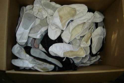 Destockage LOT CHAUSSONS DANSE TOILE