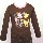 Destockage Tee shirt  winnie marron 
