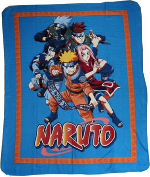 Destockage Plaid polaire naruto