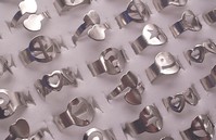 Destockage BAGUE ALU MOTIFS COEUR,... - 0,13 CENTS./PIECE