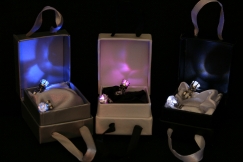 boucles d'oreilles lumineuse led 