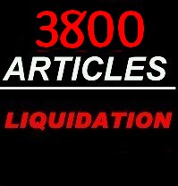 Destockage LIQUIDATION : 1 PALETTE DE MARCHANDISE - 3800 ARTICLES
