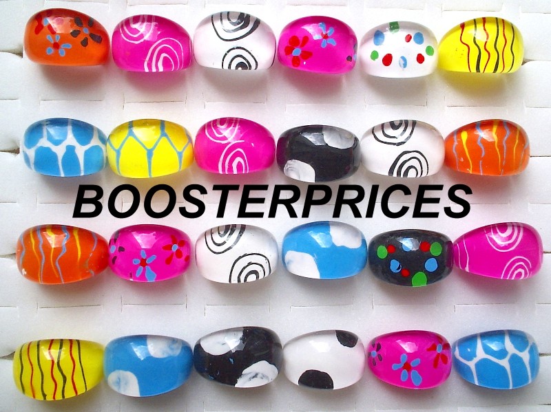Destockage BAGUE ACRYLIQUE - DIFFERENTS MODELES ET TAILLES - 0,20 CENT/PIECE