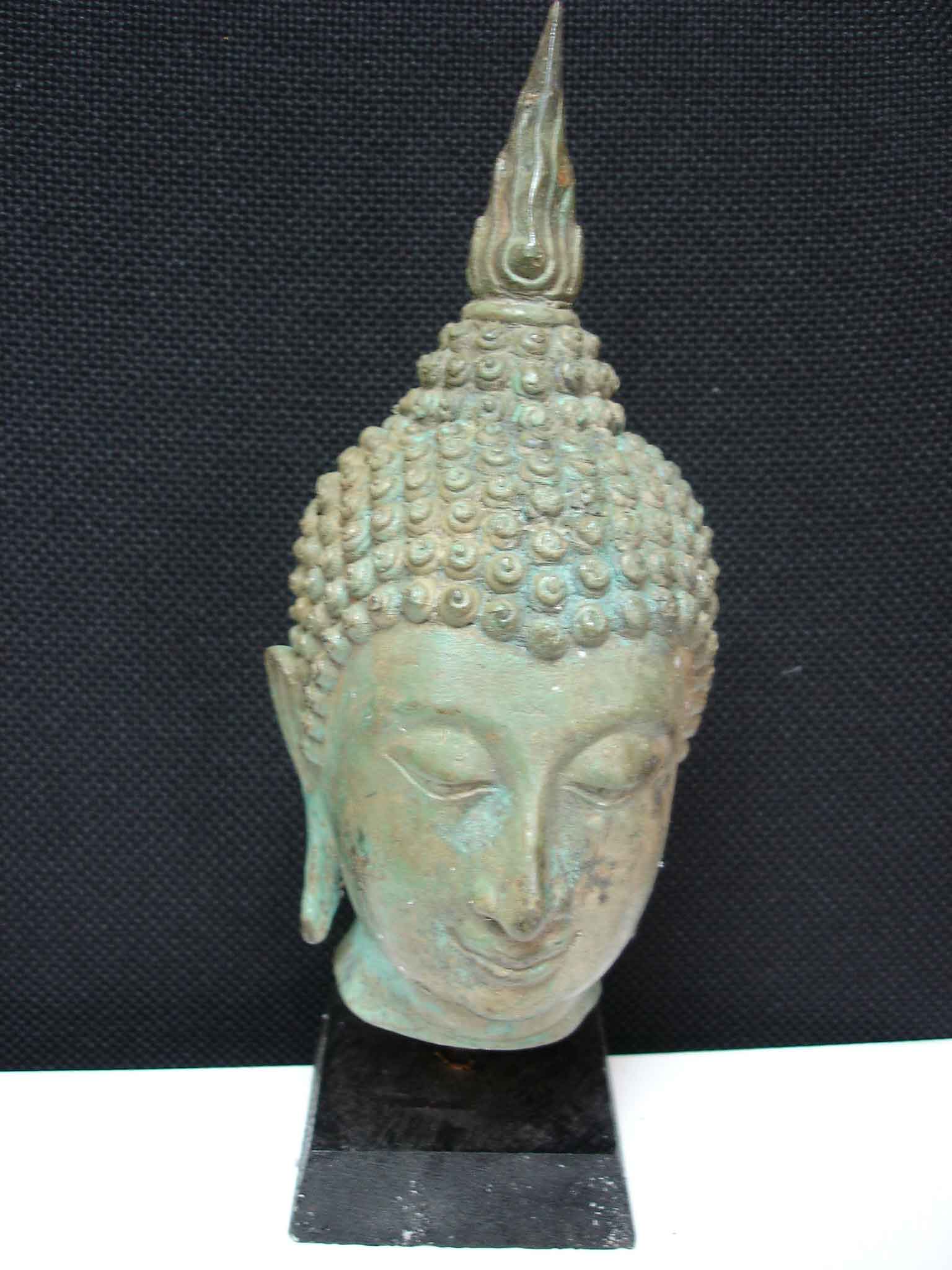 Destockage tete de bouddha buddha bronze