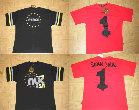 Destockage T-Shirt Sean John - 2 mod�les