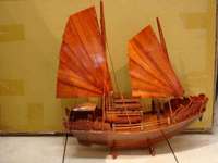 Destockage CHINE * VIETNAM jonque / Sampan / mod�le bateau 40cm bois NEUF