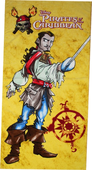 Destockage Serviette De Plage Pirates de Caraibes