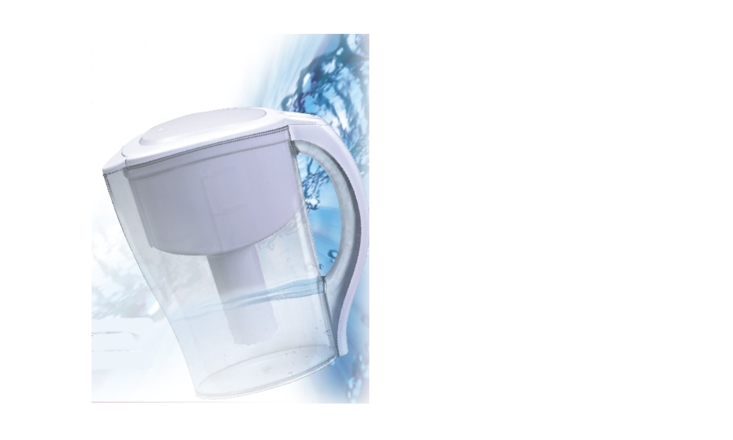 Destockage CARRAFE PURFICATRICE D'EAU 2550ML