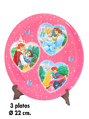 Destockage Assiette Princess disney en m�lamine