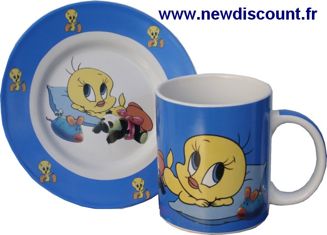 Destockage Mug + assiette titi