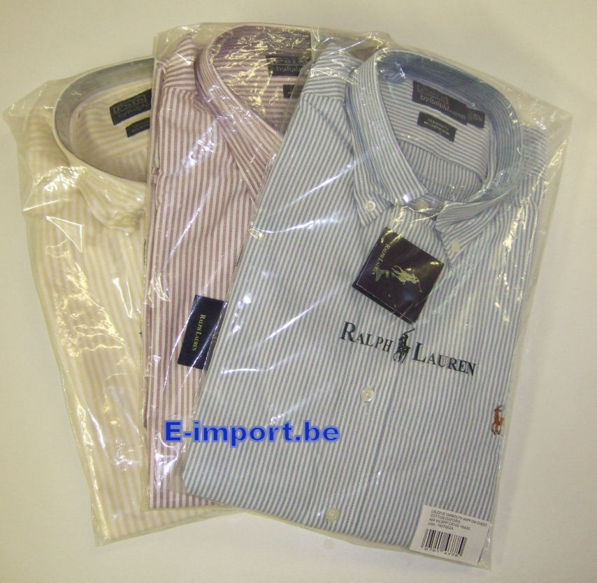 Destockage Pro vend chemises Ralph Lauren, Tommy Hilfiger