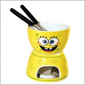 Fournisseur Fondue porcelaine + 2 pics Bob L'eponge, Grossiste Fondue porcelaine + 2 pics Bob L'eponge, Destockage Fondue porcelaine + 2 pics Bob L'eponge