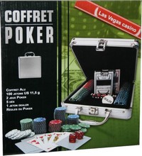 Destockage Malette poker de 100 jetons de 11,5g
