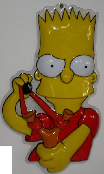 Destockage d�coration murale en 3d simpson