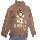 Destockage PULL mickey  MARRON DISNEY