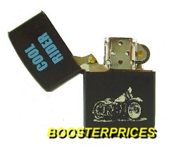 Destockage BRIQUET ESSENCE MOTIFS BIKER - 0,85 CENTS / PIECE 