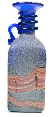 vase carre effet sable avec spirale 