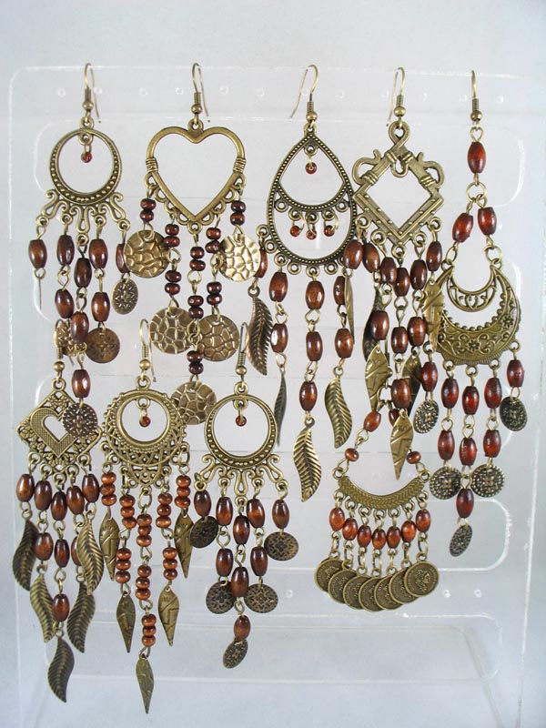 LOT BOUCLE D'OREILLE FANTAISIE 