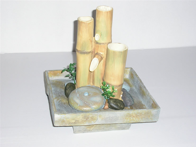 fontaine eau bambou 