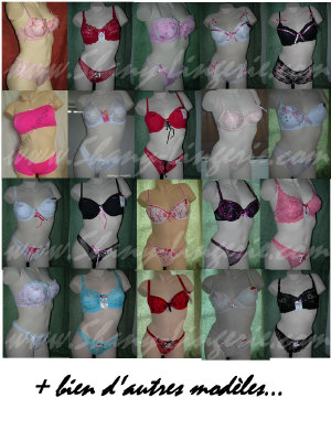 SUPERBE LOTS SOUTIEN GORGE, STRING, SHORTY CULOTTE ABSOLUMENT VOIR 