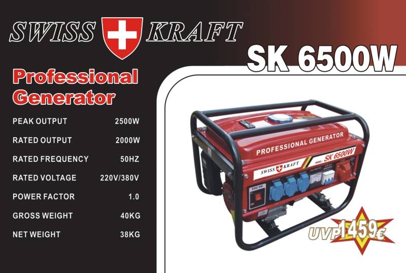 GÃ©nÃ©rateurs de courants SWISS KRAFT SK65000W - stock