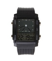 Numérique + analogique double-mens de temps pour montres de poignet avec affichage jour de semaine