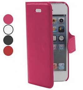 Cross Grain Leather Case Lignes PU pour iPhone 5