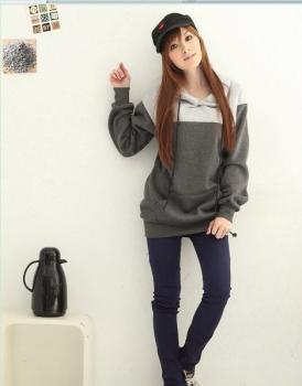 Sweat à capuche poche kangourou Gris foncé