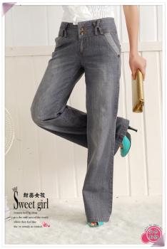 Vente en gros ;Pantalon de tailleur rayé évasé