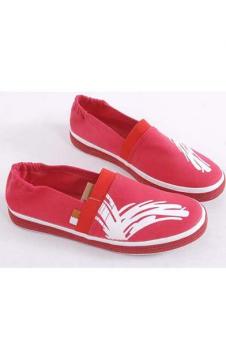 Baskets en canevas Rouge