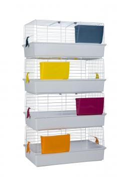 Cage pour lapin - blanc - XL 101cm Neuf