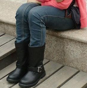 Boots à boucles Noir