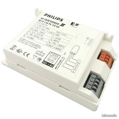 Ballast électronique T4 18-22W - Démarrage Rapide - Pour Tube Fluorescent - 220V