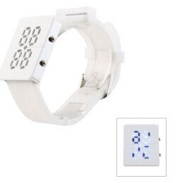 Bande en silicone conduit montre-bracelet